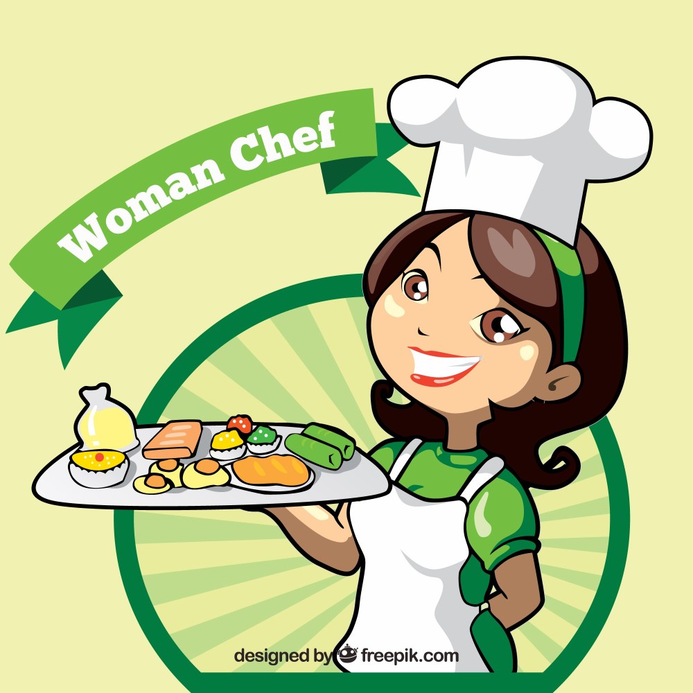 Chef background with delicious appetizers
