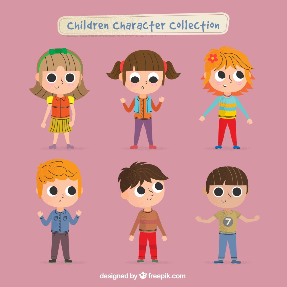 Children character collection