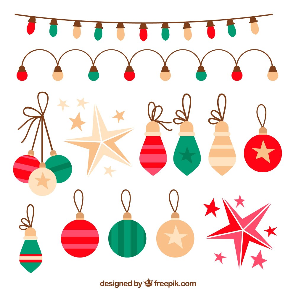 Christmas ornaments set
