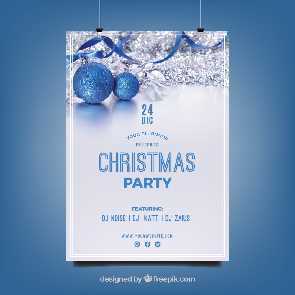 Christmas party greeting card 