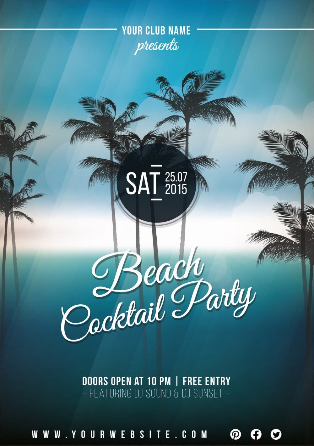 Cocktail party poster