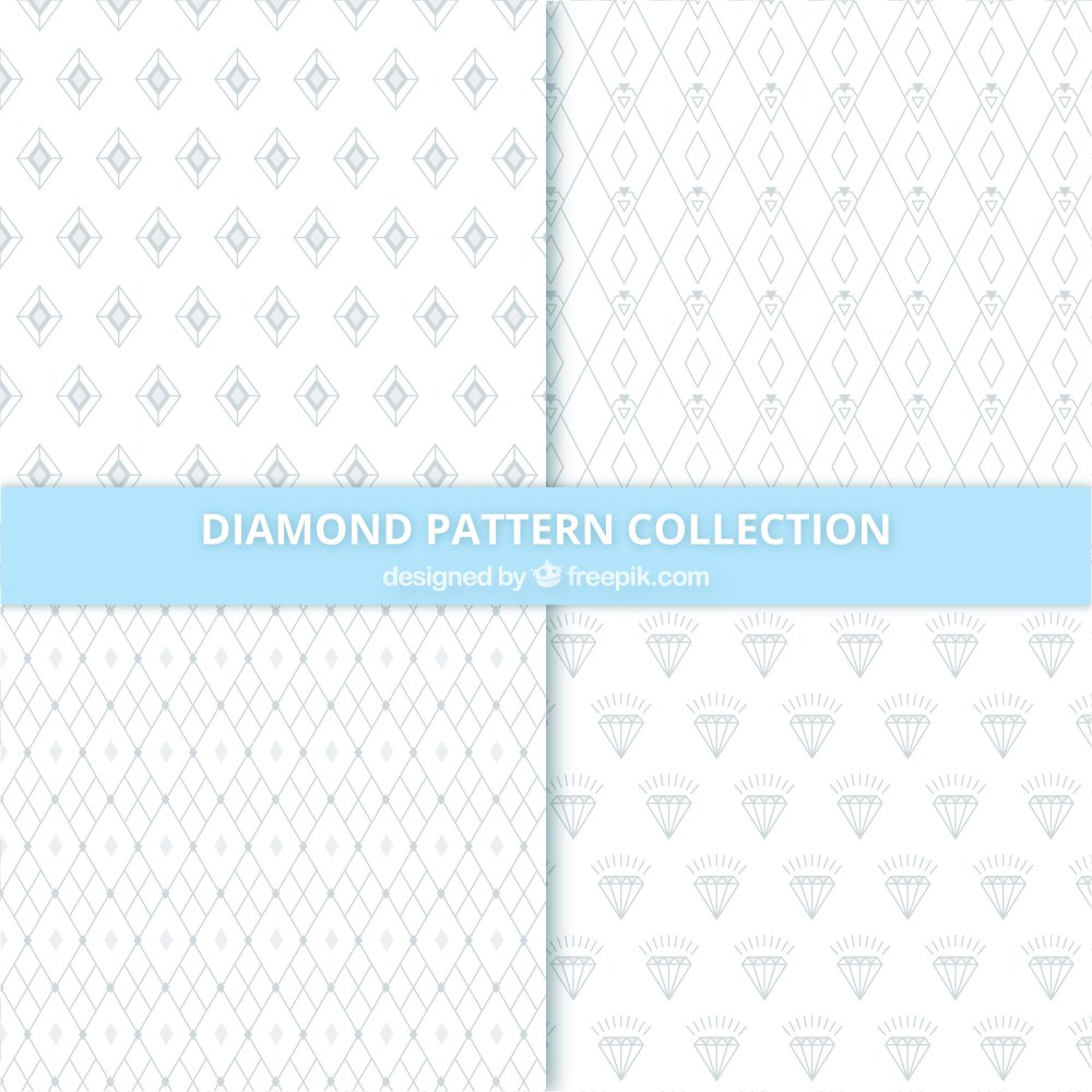 Collection of diamond patterns