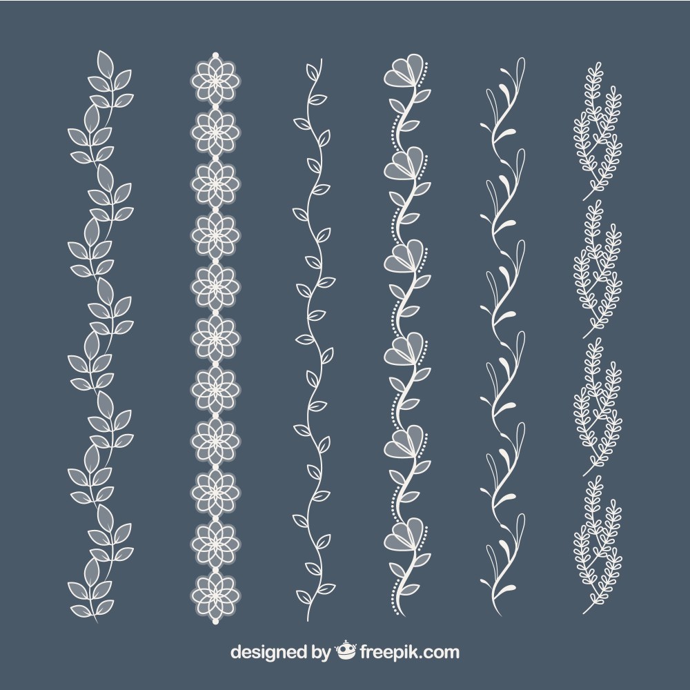 Collection of hand drawn ornaments