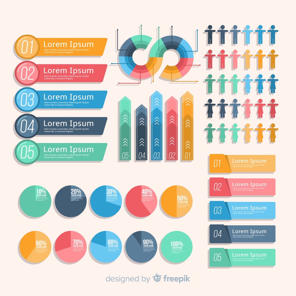 Collection of infographic elements