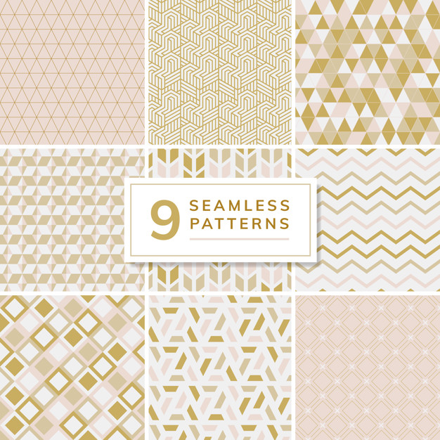 Collection of patterns vector illustration