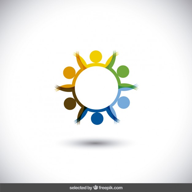 Colored circular logo