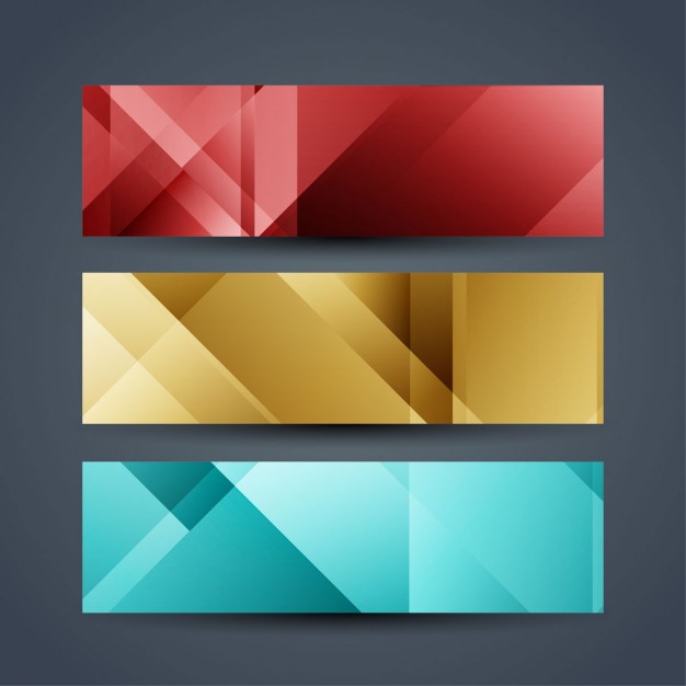 Colorful elegant banners