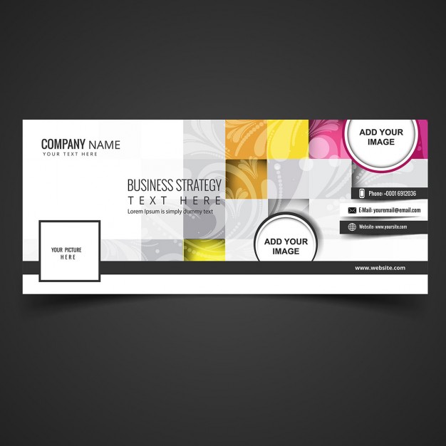Colorful facebook cover