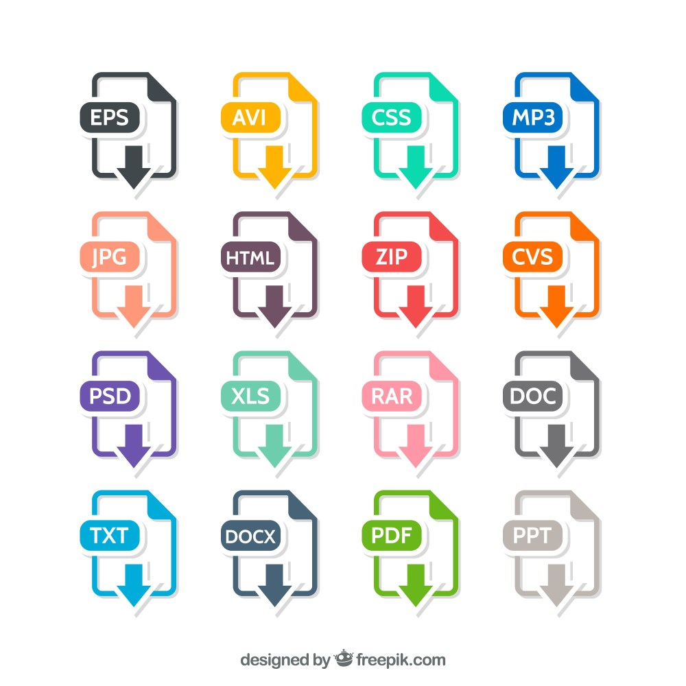 Colorful file formats
