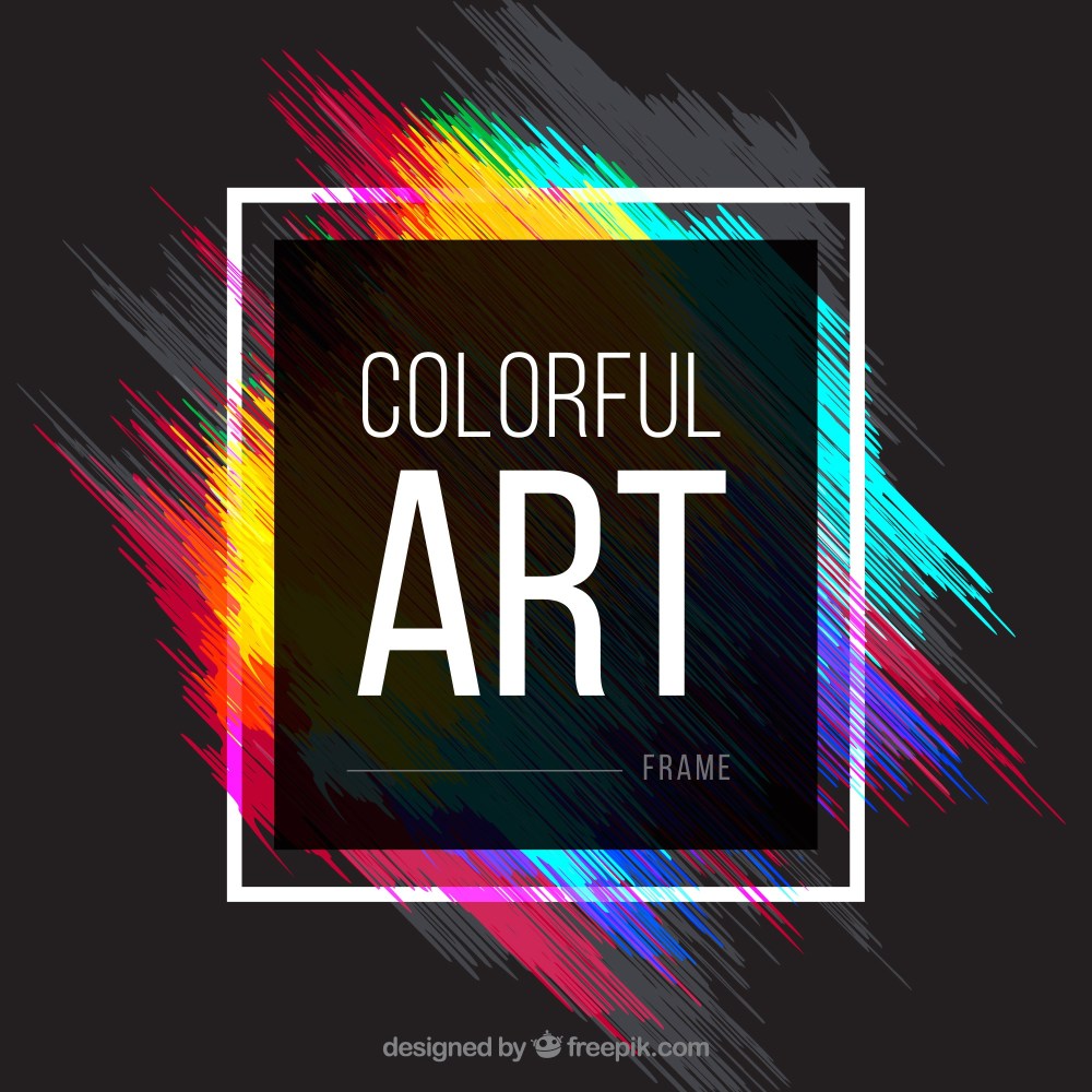 colorful frame background