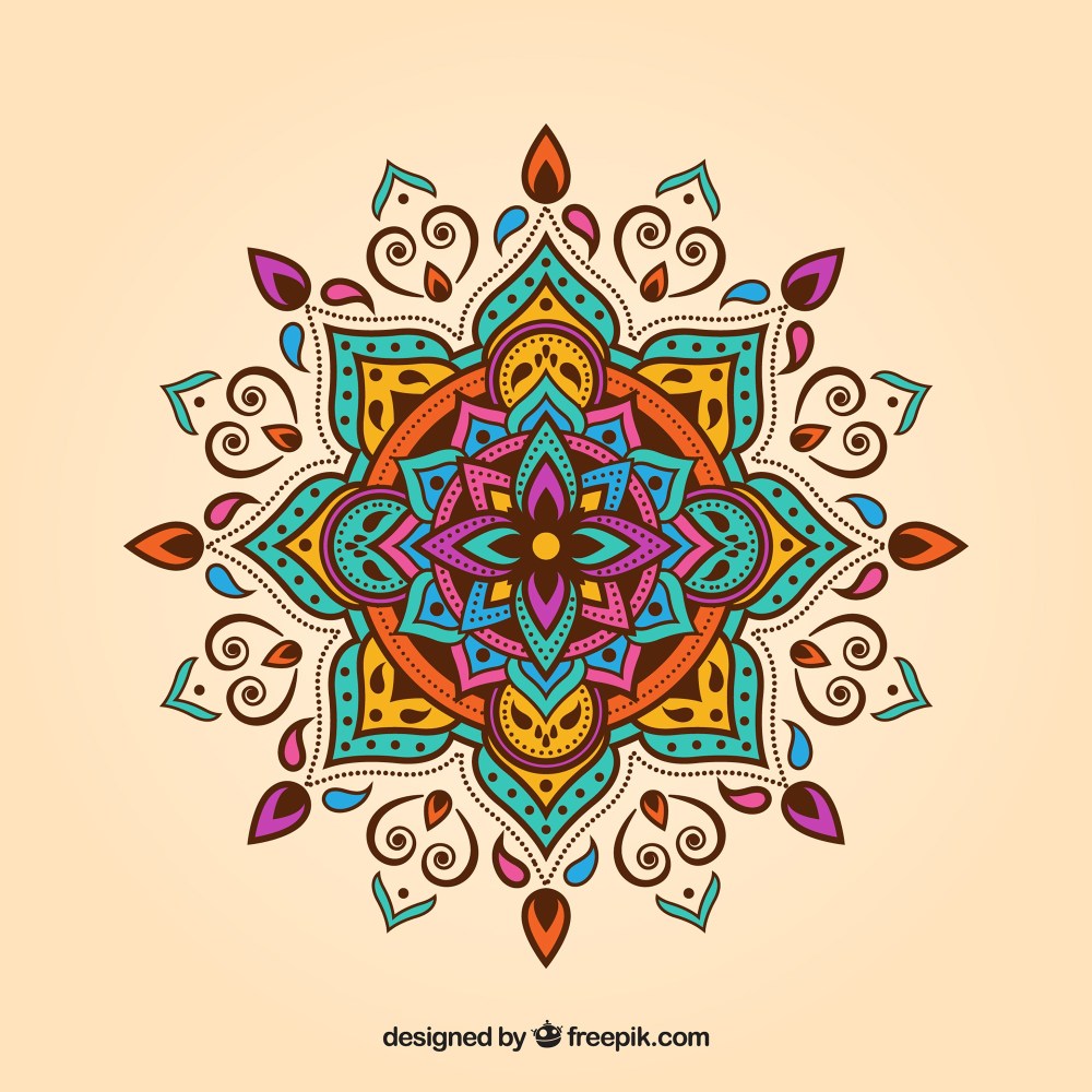 Colorful mandala background