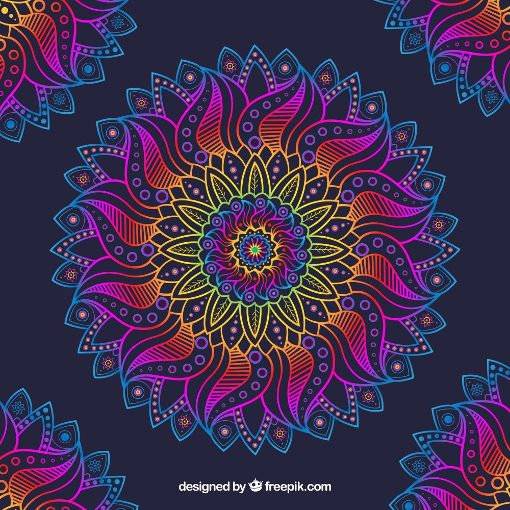 Colorful mandala background