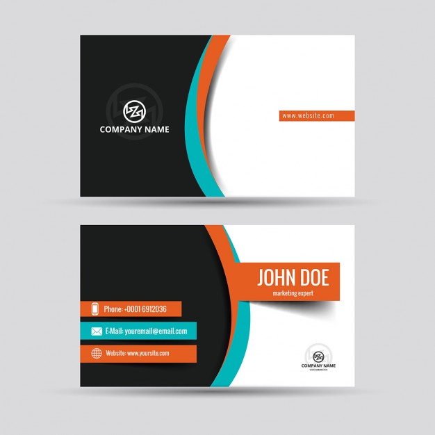 Colorful modern business card
