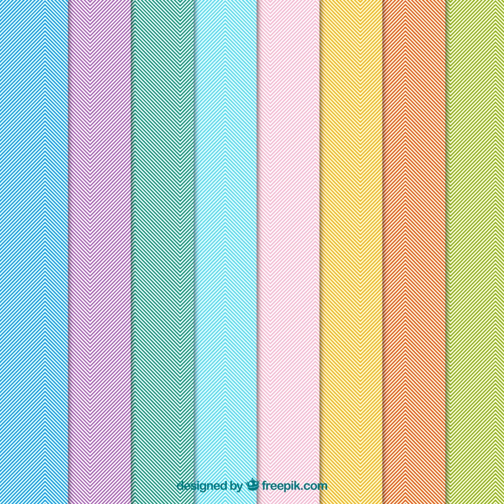 Colorful patterns with stripes