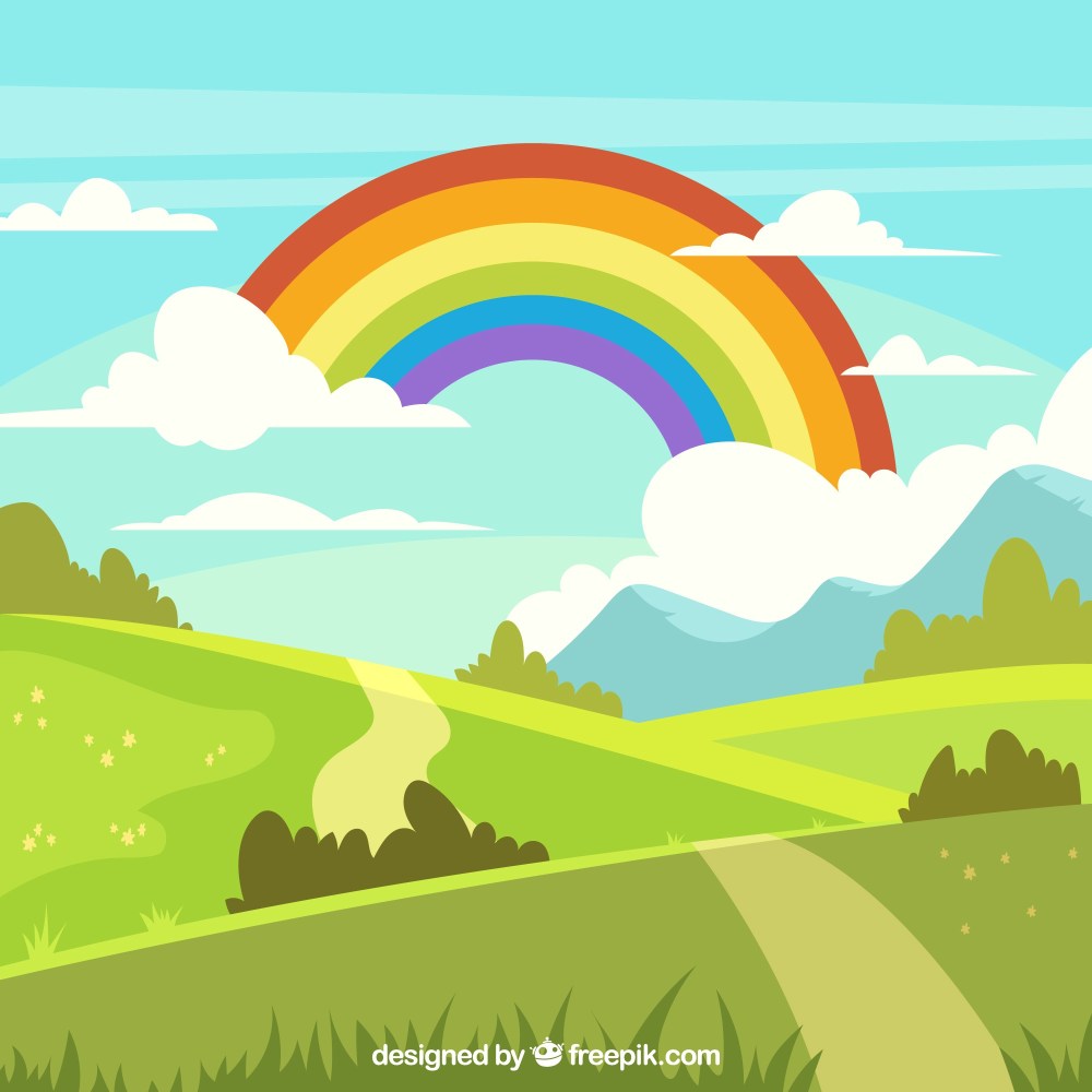 Colorful rainbow background