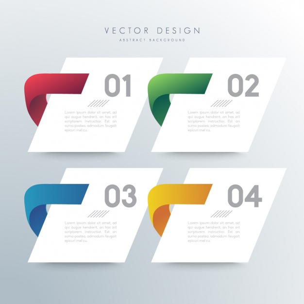Coloured infographic template