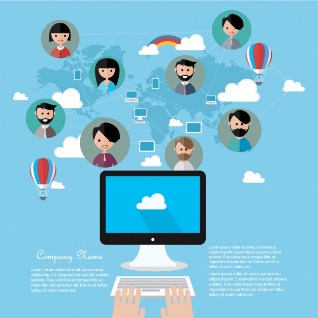 Communication infographic template