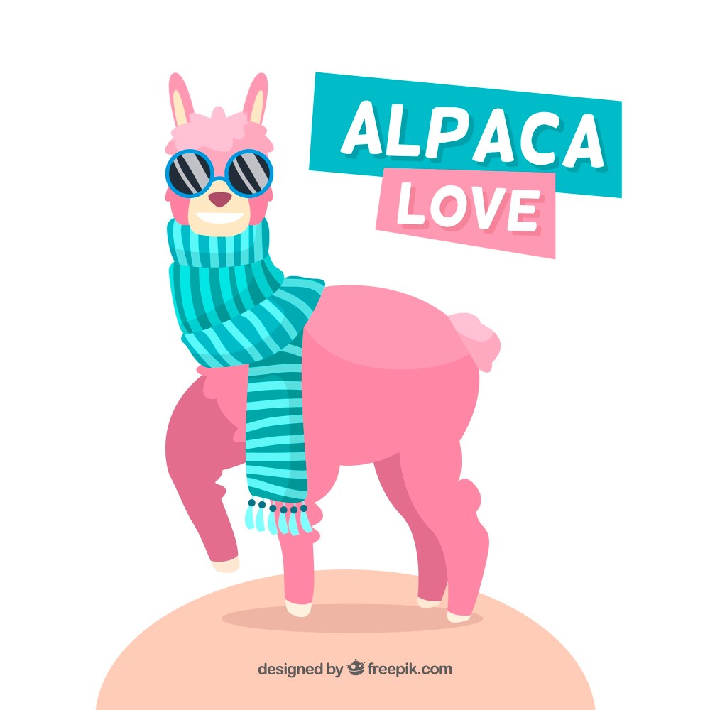 Cool alpaca background