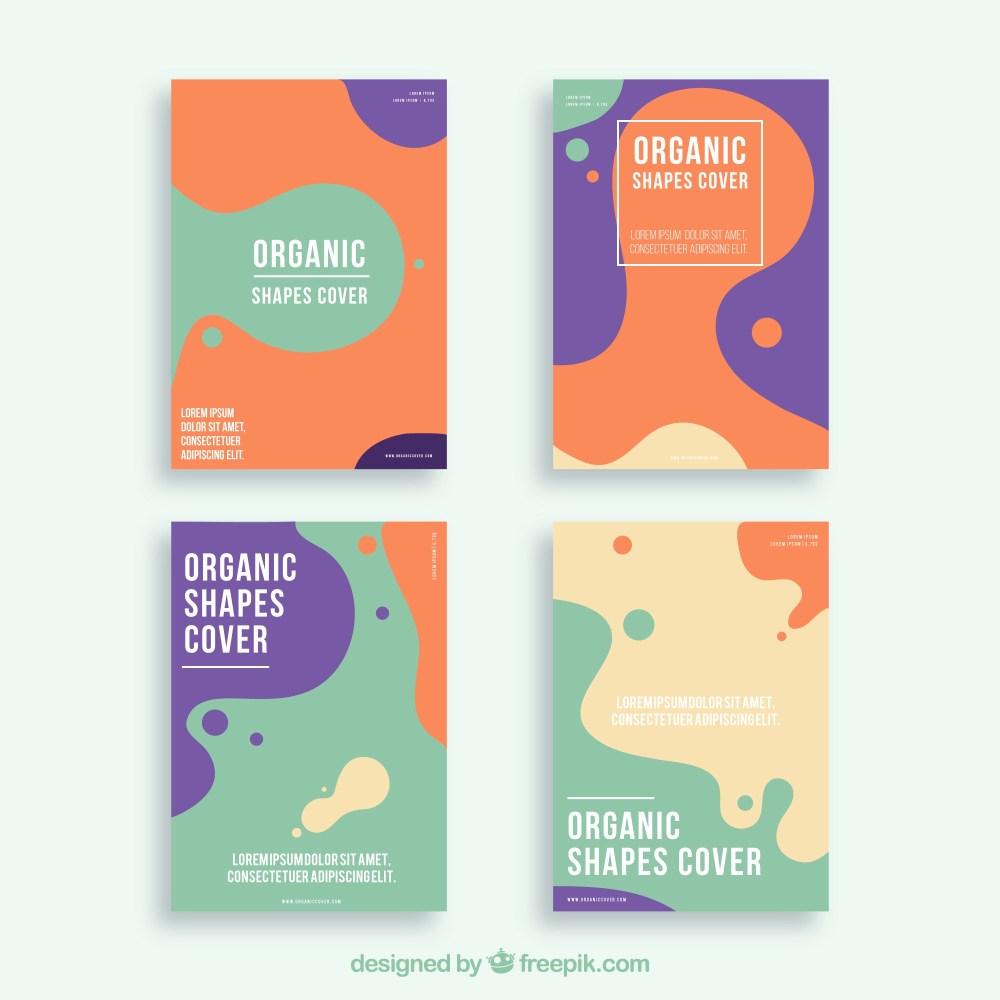 Covers collection with organic shapes