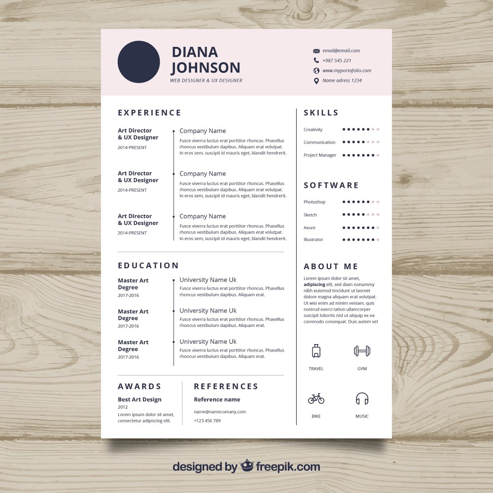 Creative resume design