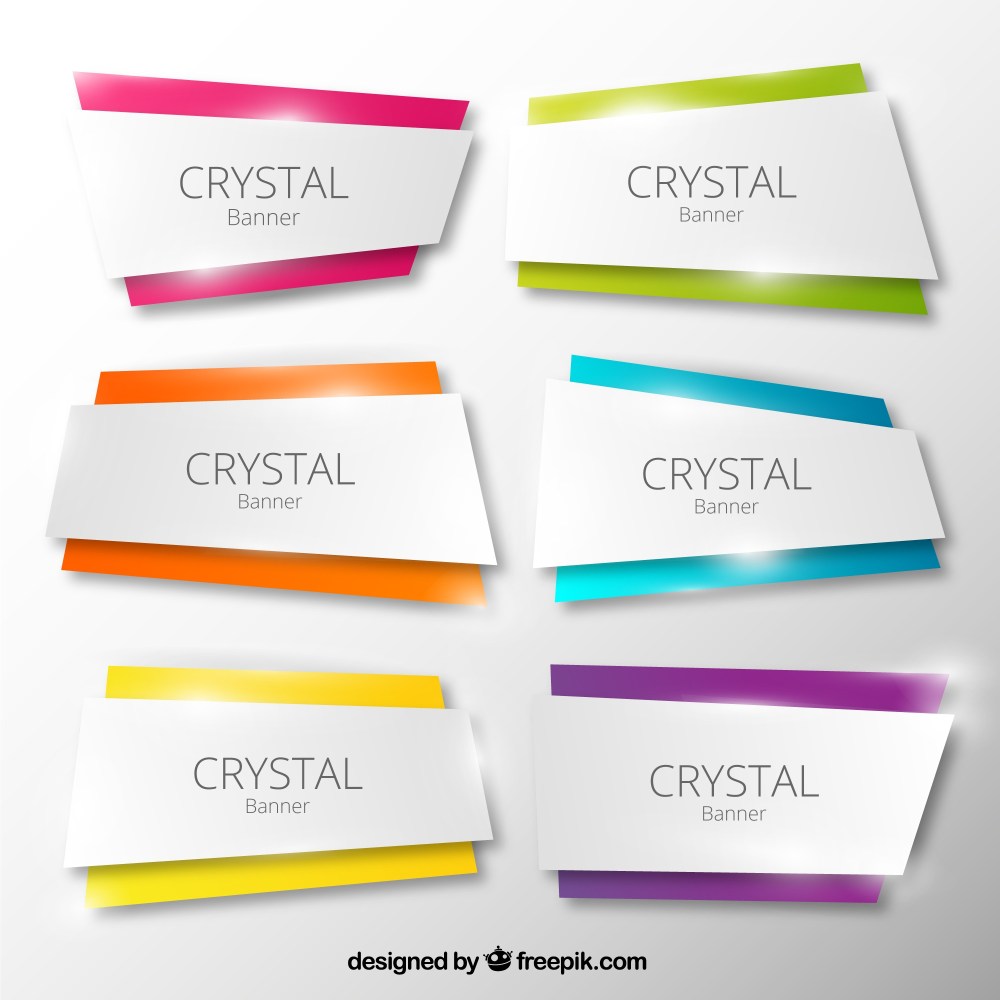 Crystal banners