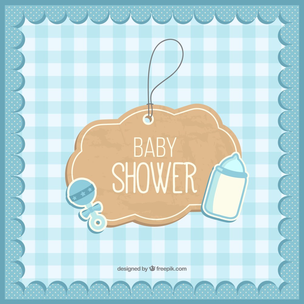 Cute baby shower card 