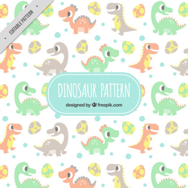 Cute dinos pattern