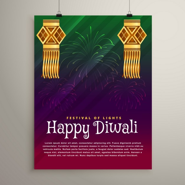 Cute diwali brochure