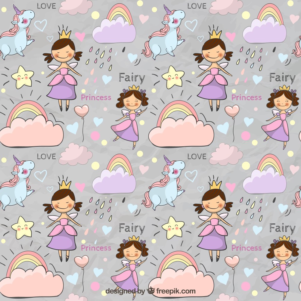 Cute fairytale pattern
