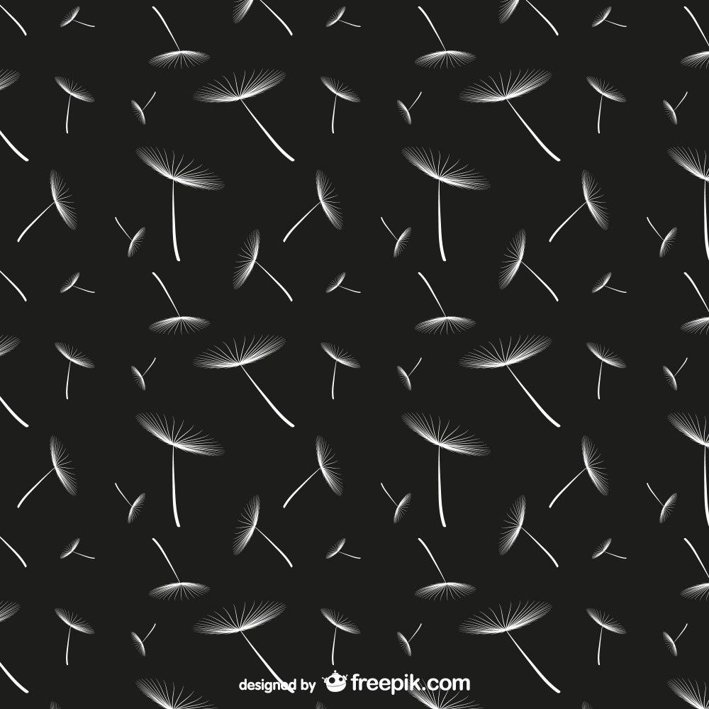 Dandelions pattern background