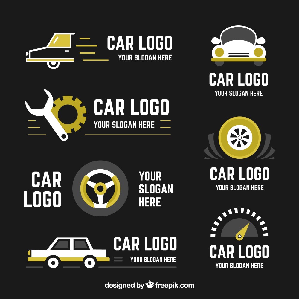 Dark car logo pack