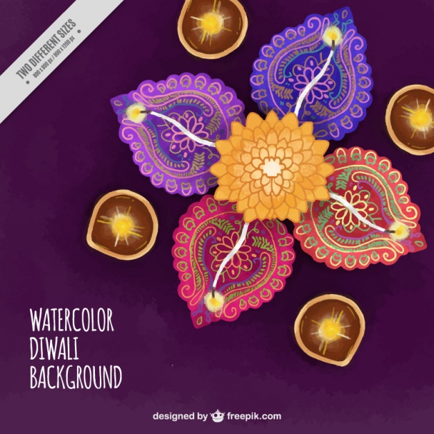 Decorative diwali celebration background