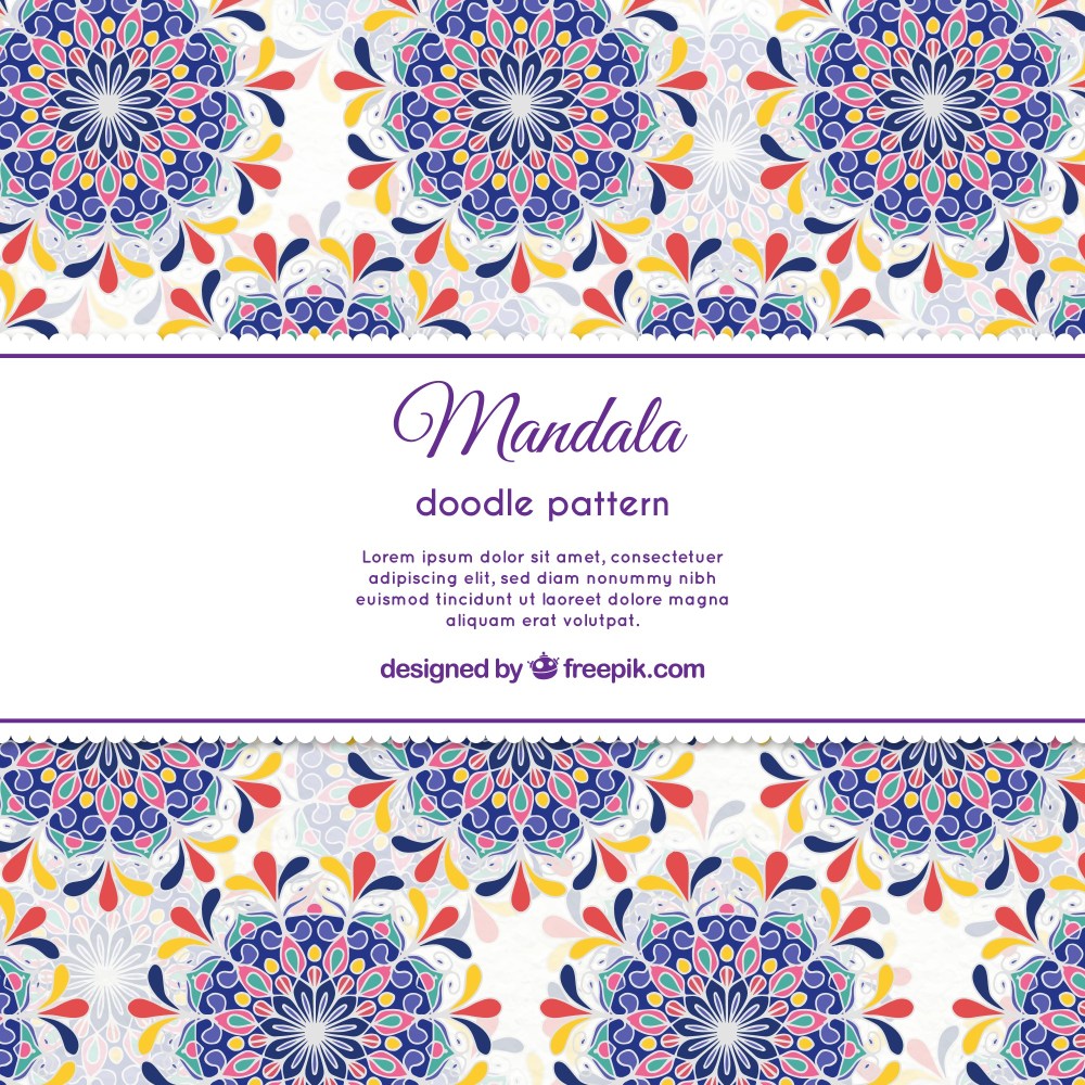 Decorative flower pattern
