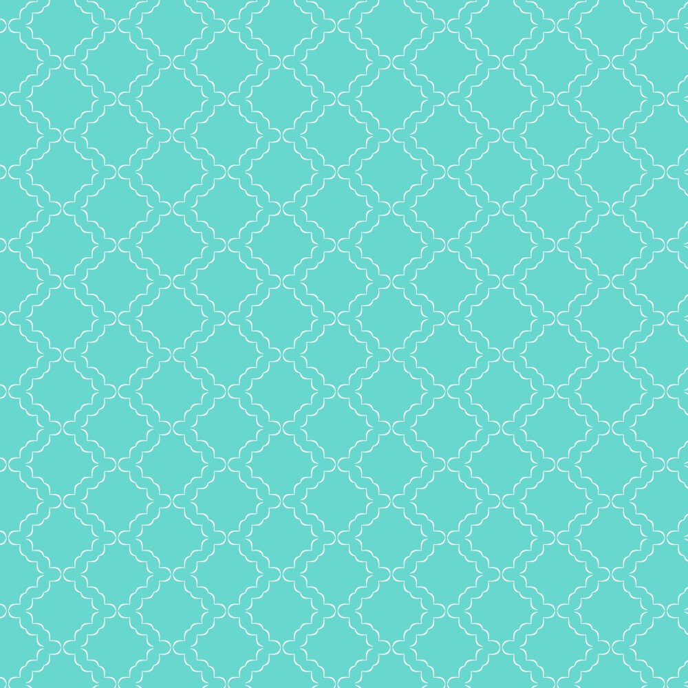 Decorative pattern background in teal colour