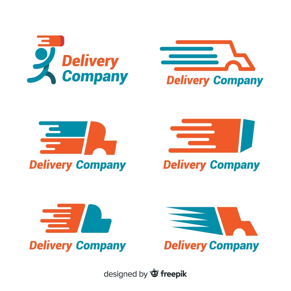 Delivery logo template collection