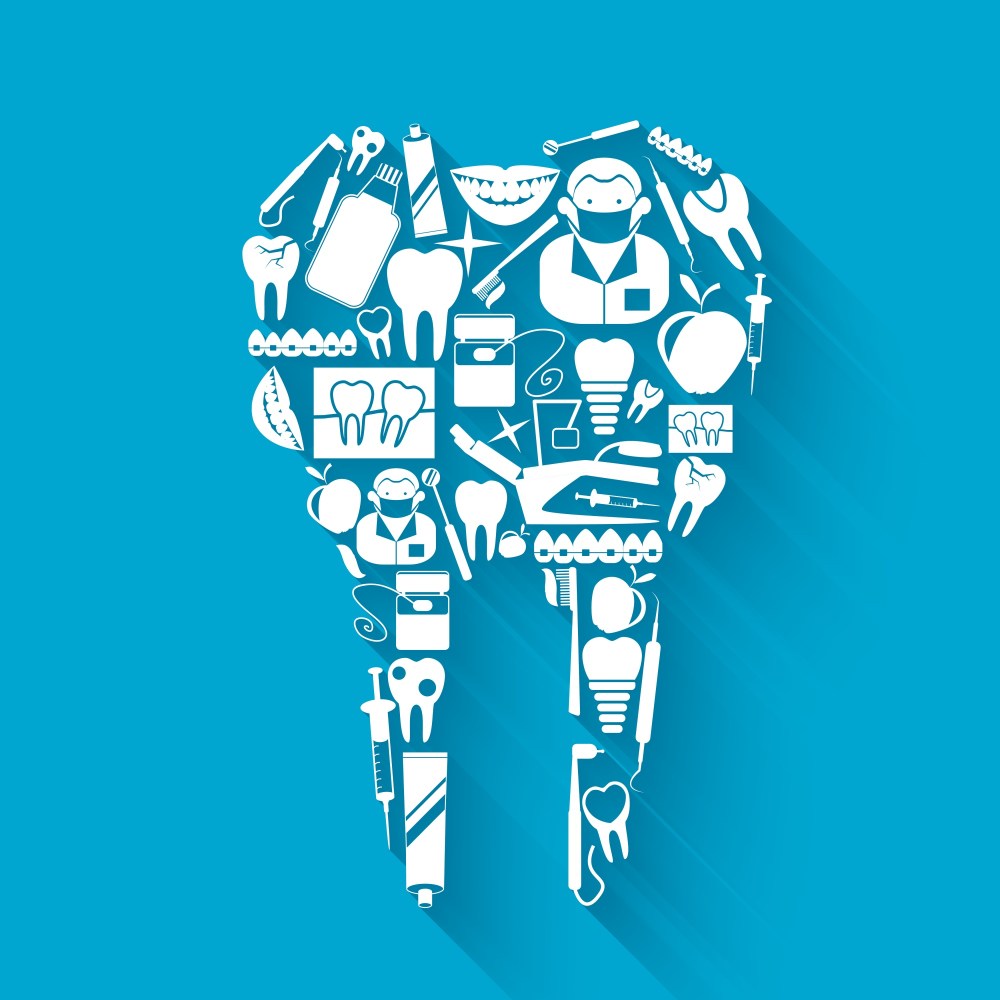 Dental care background design