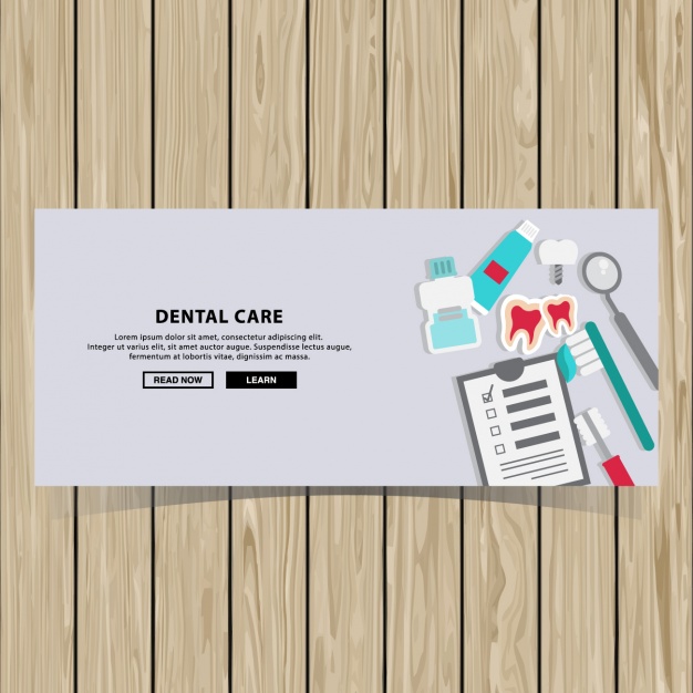 Dental care banner design