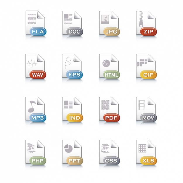 Different file icons