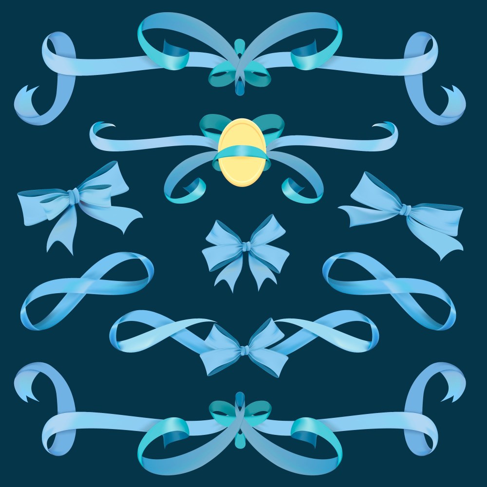 different ribbon banners
