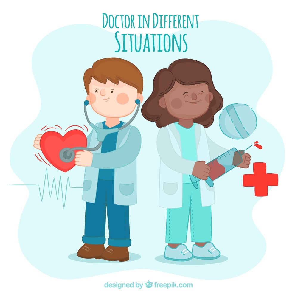 Doctor couple character set