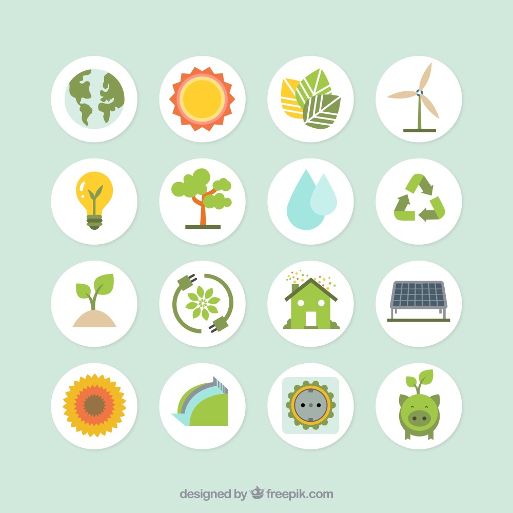 Ecology icons collection