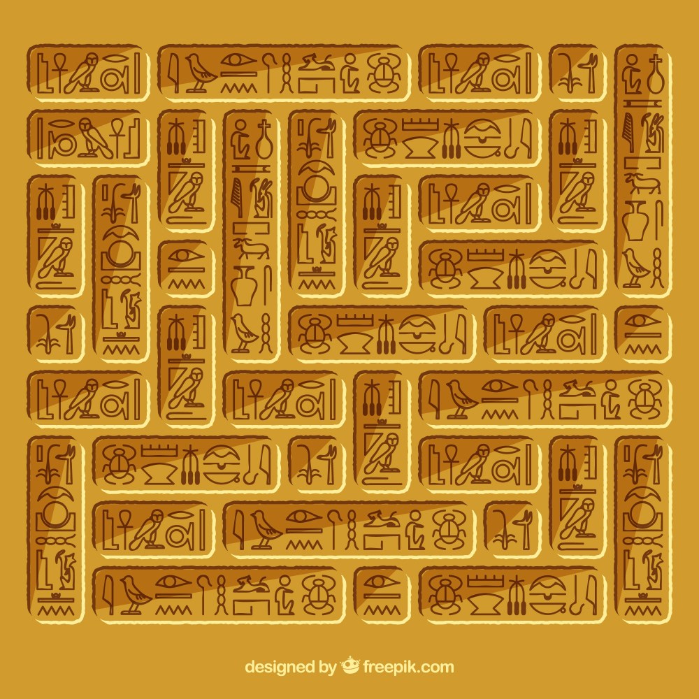 Egypt hieroglyphic background