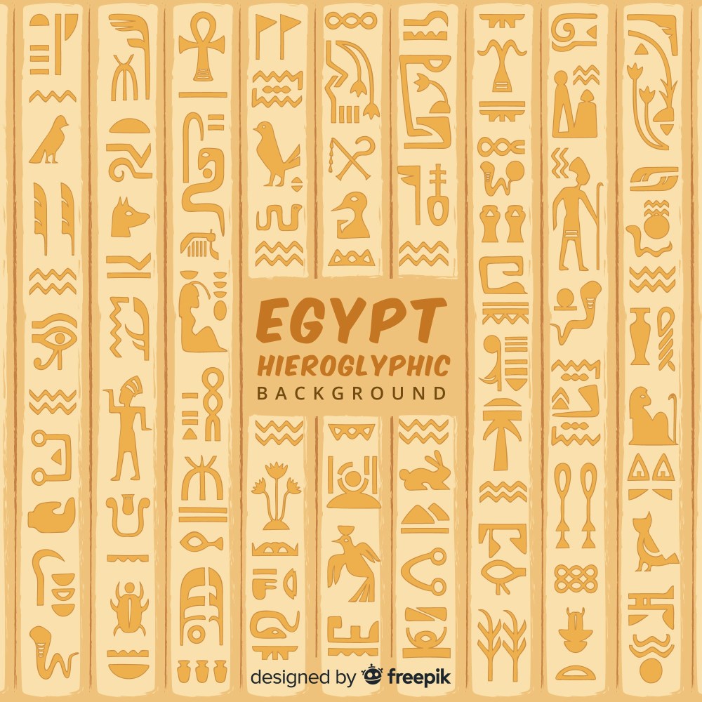 Egypt hieroglyphic background