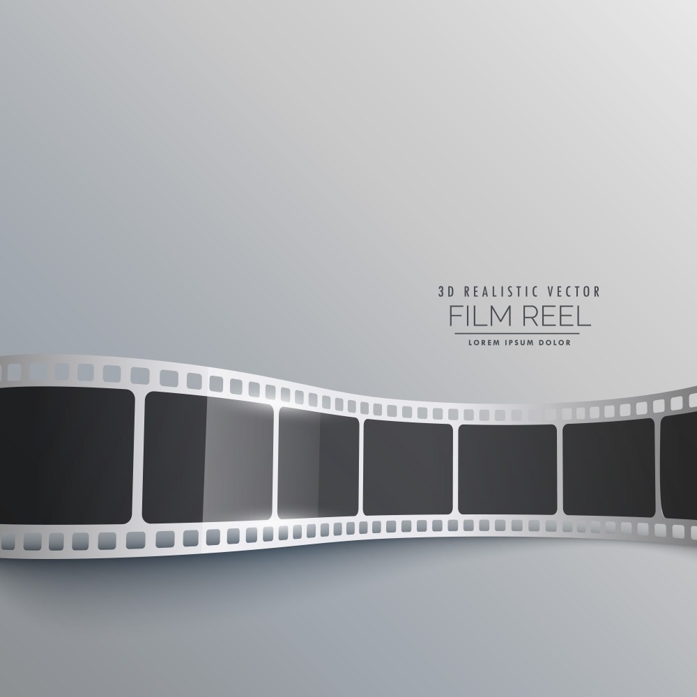 Elegant 3d film strip