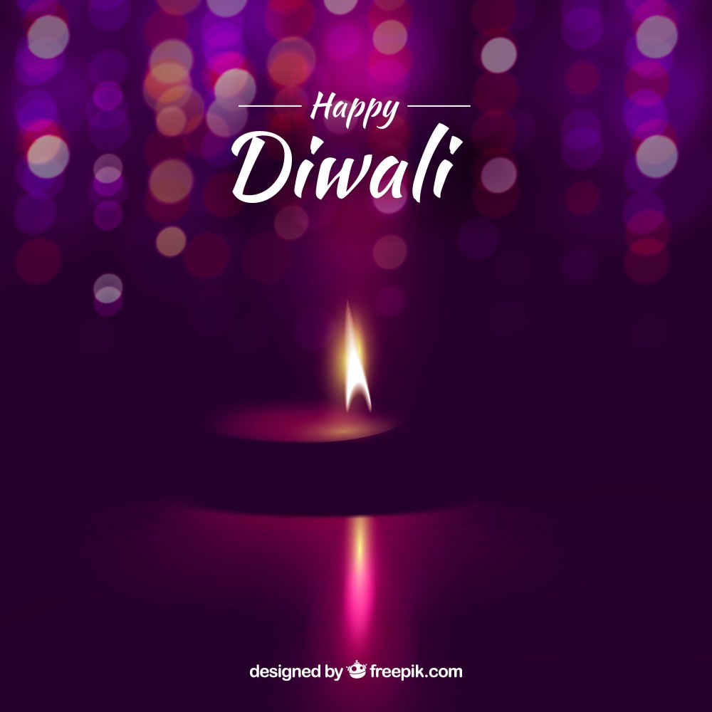Elegant background of blurred diwali