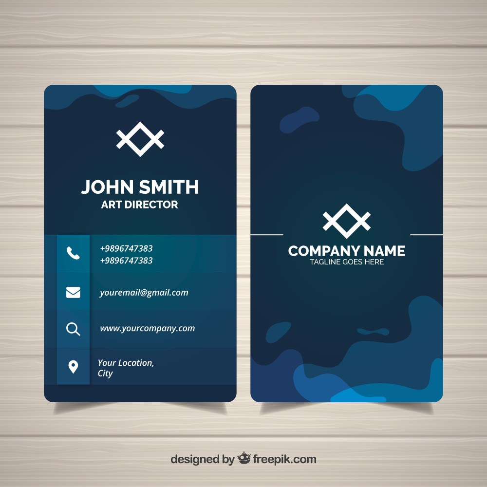 Elegant dark business card