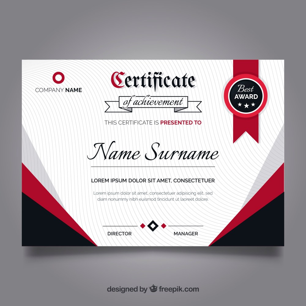 Elegant diploma template