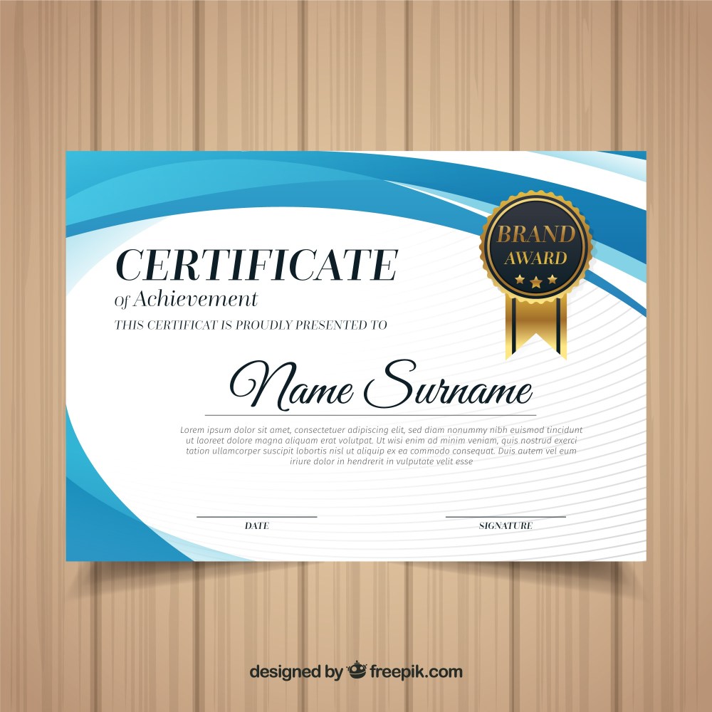 Elegant diploma template