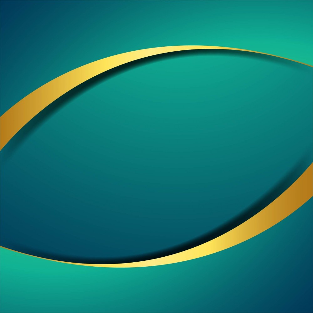 Elegant golden and turquoise wave background