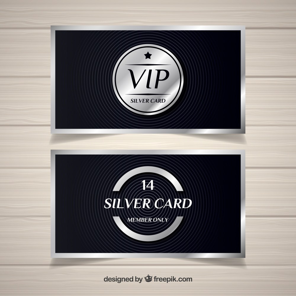 Elegant pack of silver cards